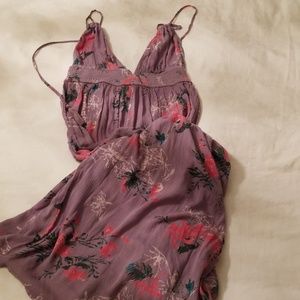 Lavender Backless Maxi Dress